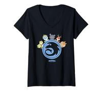 Mujer DreamWorks Dragons Tiny Adventures Circle Emblem Camiseta Cuello V