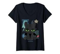 Mujer DreamWorks Dragons Toothless Feisty Trainer Camiseta Cuello V
