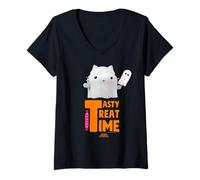 Mujer DreamWorks Gabby’s Dollhouse Cakey Tasty Treat Time Ghost Camiseta Cuello V