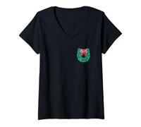 Mujer DreamWorks Gabby’s Dollhouse Meowy Christmas Tree Dual Sided Camiseta Cuello V