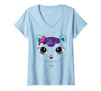 Mujer DreamWorks Gabby’s Dollhouse Mercat Big Face Camiseta Cuello V