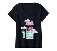 Mujer DreamWorks Gabby’s Dollhouse Ready For Sixth Grade Camiseta Cuello V