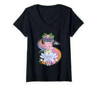 Mujer DreamWorks Gabby’s Dollhouse The Movie Kitty Fairy Bloom Camiseta Cuello V
