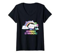 Mujer DreamWorks Gabby’s Dollhouse The Movie Learning Is Magical Camiseta Cuello V