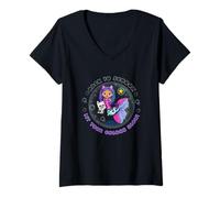 Mujer DreamWorks Gabby’s Dollhouse The Movie Let Your Colors Glow Camiseta Cuello V