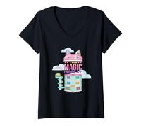 Mujer DreamWorks Gabby’s Dollhouse The Movie Magic of Play Camiseta Cuello V