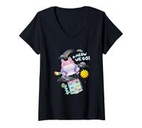 Mujer DreamWorks Gabby’s Dollhouse The Movie Meow We Go! Camiseta Cuello V