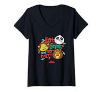 Mujer DreamWorks KouKou Eat, Drink & Be Merry Trio Camiseta Cuello V