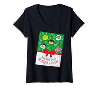 Mujer DreamWorks KouKou Merry & Bright Characters Camiseta Cuello V