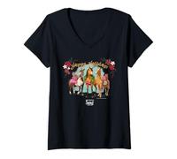 Mujer DreamWorks Spirit Riding Free Happy Holidays Camiseta Cuello V
