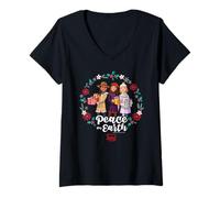 Mujer DreamWorks Spirit Riding Free Peace On Earth Camiseta Cuello V