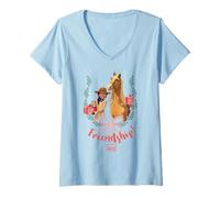 Mujer DreamWorks Spirit Riding Free The Best Gift Is Friendship Camiseta Cuello V
