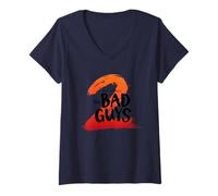 Mujer DreamWorks The Bad Guys 2 Logo Camiseta Cuello V