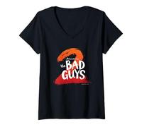 Mujer DreamWorks The Bad Guys 2 Movie Logo Camiseta Cuello V
