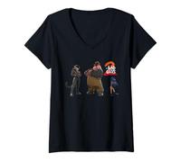 Mujer DreamWorks The Bad Guys 2 The Bad Girls Camiseta Cuello V