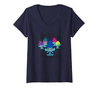 Mujer DreamWorks Trolls BroZone Let’s Go! Third Grade Camiseta Cuello V