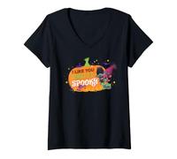 Mujer DreamWorks Trolls I Like You So Much It's Spooky Camiseta Cuello V