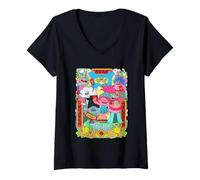 Mujer DreamWorks Trolls Lunar New Year Celebration Camiseta Cuello V