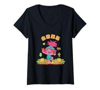 Mujer DreamWorks Trolls Poppy Lunar New Year Cheer Camiseta Cuello V