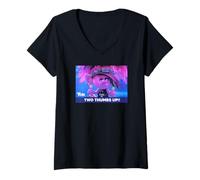 Mujer DreamWorks Trolls Punk Rock Poppy Thumbs Up Camiseta Cuello V