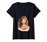 Mujer Dreamy Spring Girl Funny Unisex Diseño para Hombres Mujeres tee Camiseta Cuello V
