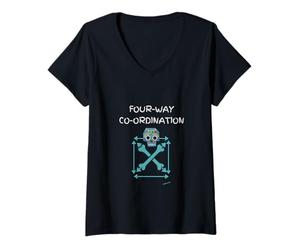 Mujer Drummer Tees Aztec - Coordinación de batería de 4 vías Camiseta Cuello V
