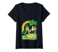 Mujer Drunk Leprechaun St. Patrick's Day Sarcastic Adult Humor Camiseta Cuello V