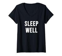 Mujer Duerme Bien Camiseta Cuello V