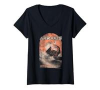 Mujer Dune Visit Arrakis and See The Giant Sandworm Fantasy Movie Camiseta Cuello V