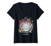 Mujer Dungeons & Dragons Beholder's Chaotic Gaze Circular Vortex Camiseta Cuello V