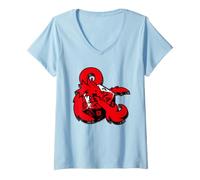 Mujer Dungeons & Dragons D&D D20 Die Dados Halloween Camiseta Cuello V