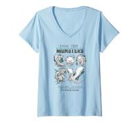 Mujer Dungeons & Dragons Know Your Monsters Pencil Sketch Chart Camiseta Cuello V