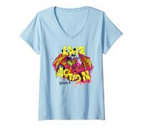 Mujer Dungeons & Dragons Lair Action Neon Colored Greatwyrm Camiseta Cuello V