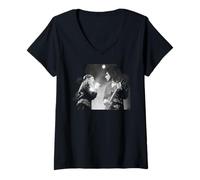 Mujer Duran Duran Live Simon Le Bon Andy Taylor 1988 Camiseta Cuello V