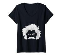 Mujer E=MC Square Famosa Fórmula de Física Científica de Einstein Camiseta Cuello V