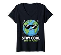 Mujer Earth Day Shirt Kids Men Boys Women Earth Save The Planet Camiseta Cuello V