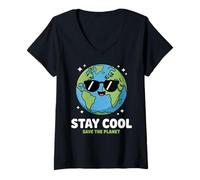 Mujer Earth Day Shirt Kids Men Boys Women Earth Save The Planet Camiseta Cuello V