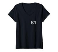 Mujer Eastern Kentucky 606 Appalachian Código de área American Graphic Camiseta Cuello V