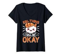 Mujer EBI-Thing estará Bien Camiseta Cuello V