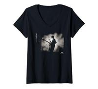 Mujer Echo & The Bunnymen Live Ocean Rain Tour por Phil Nicholls Camiseta Cuello V