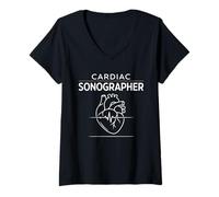 Mujer Ecocardiógrafo ecocardiógrafo Echo Tech Ecocardiografía cardíaca Camiseta Cuello V