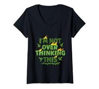 Mujer Ecologista Ecología I'm Not Over Thinking This Camiseta Cuello V