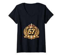 Mujer Edición 67 Royal Crest Heritage Camiseta Cuello V