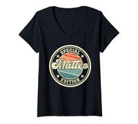 Mujer Edición Especial de Matteo Funny Digo el Primer Nombre Camiseta Cuello V