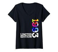 Mujer Edición Limitada 1993 Divertido 32 cumpleaños 32 años Camiseta Cuello V
