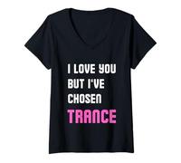 Mujer EDM, Pero he elegido el trance, Raver divertido, Rave Camiseta Cuello V