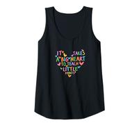 Mujer Educador de maestros, se necesita un gran corazón para enseñar pequeñas mentes Camiseta sin Mangas