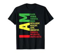 Mujer Educatd Negra Camiseta