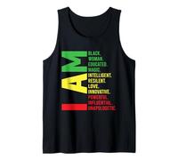 Mujer Educatd Negra Camiseta sin Mangas