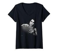 Mujer Edward Scissorhands Actor Johnny Depp por Michael Grecco Camiseta Cuello V